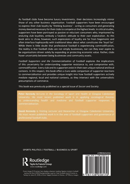 Produktbild: Football Supporters and the Commercialisation of Football