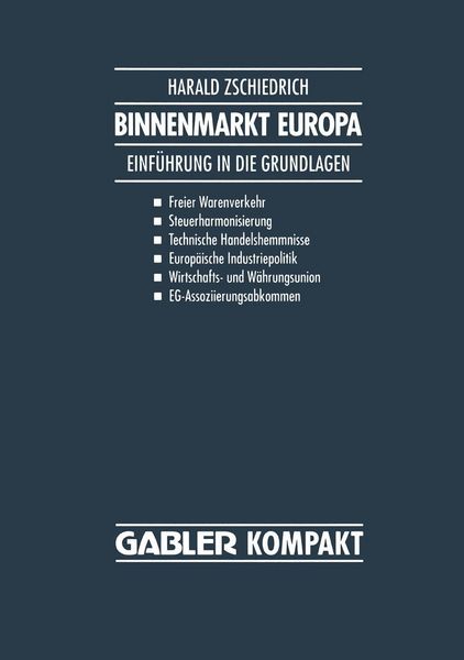 Produktbild: Binnenmarkt Europa