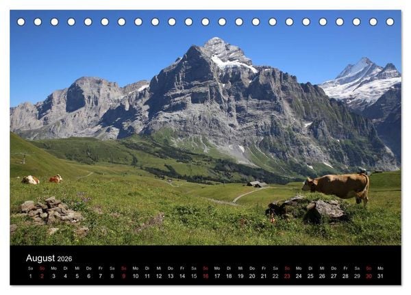 Produktbild: Berner Oberland (Tischkalender 2026 DIN A5 quer), CALVENDO Monatskalender