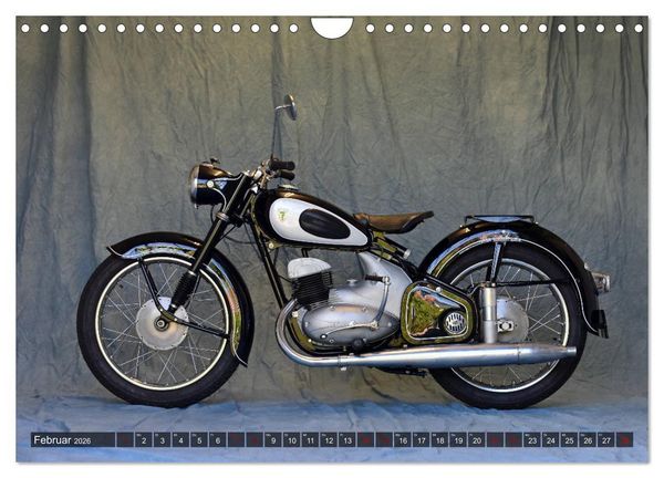 Produktbild: Deutsche Motorrad - Legenden - Rollende Kunstwerke aus alten Zeiten (Wandkalender 2026 DIN A4 quer), CALVENDO Monatskalender