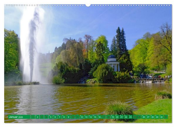 Produktbild: Bad Wilhelmsh&ouml;he Bergpark und Wasserspiele (hochwertiger Premium Wandkalender 2026 DIN A2 quer), Kunstdruck in Hochglanz