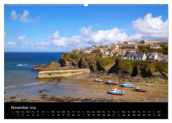Produktbild: Cornwall (High Quality Premium Wall Calendar 2026 DIN A2 landscape),CALVENDO 12 Month Wall Calendar