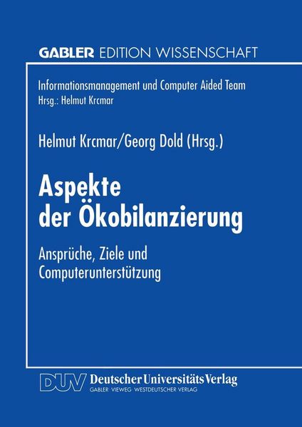 Produktbild: Aspekte der &Ouml;kobilanzierung