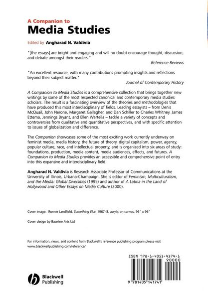 Produktbild: A Companion to Media Studies