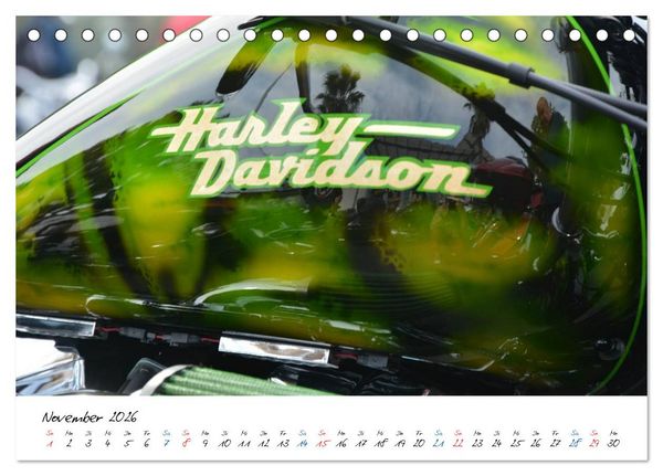 Produktbild: Harley Davidson - Details einer Legende (Tischkalender 2026 DIN A5 quer), CALVENDO Monatskalender