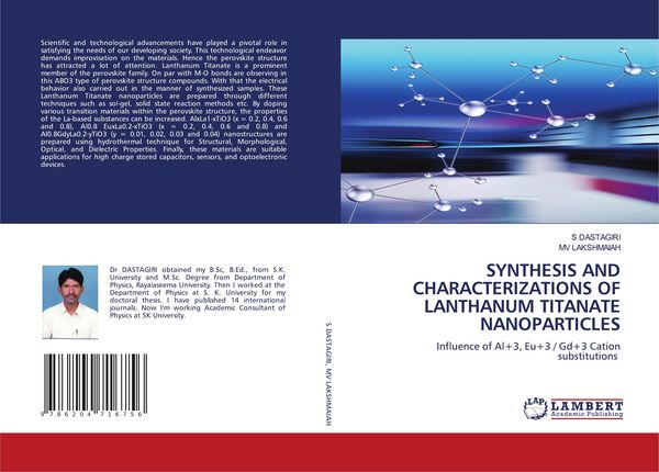 Produktbild: SYNTHESIS AND CHARACTERIZATIONS OF LANTHANUM TITANATE NANOPARTICLES