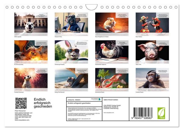 Produktbild: Endlich erfolgreich geschieden (Wandkalender 2026 DIN A4 quer), CALVENDO Monatskalender