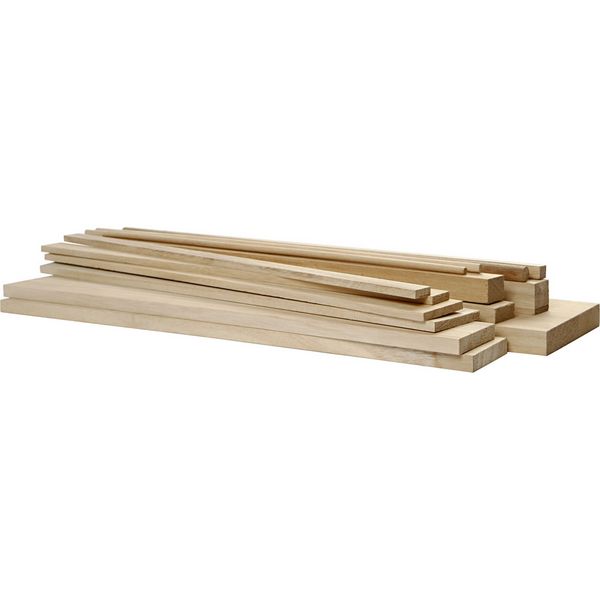 Produktbild: Creativ Company Holzbauteile, L 37 cm, B 1,5-10,5 cm, 194 Stk