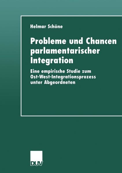 Produktbild: Probleme und Chancen parlamentarischer Integration