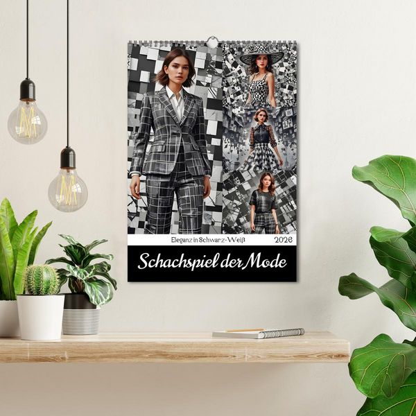 Produktbild: Schachspiel der Mode (Wandkalender 2026 DIN A3 hoch), CALVENDO Monatskalender