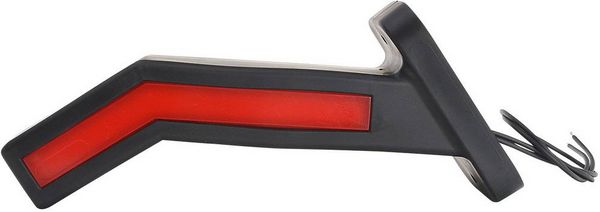 Produktbild: WAS Umriss-Markierungsleuchte Offene Kabelenden Markierungsleuchte, Positionslicht seitlich, links 12 V, 24 V Rot, Wei&szlig;