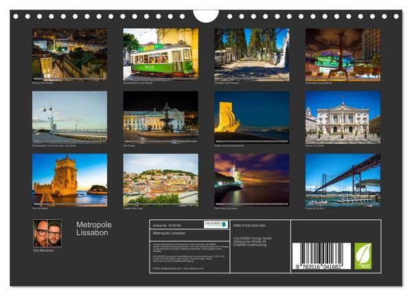 Produktbild: Metropole Lissabon (Wandkalender 2026 DIN A4 quer), CALVENDO Monatskalender