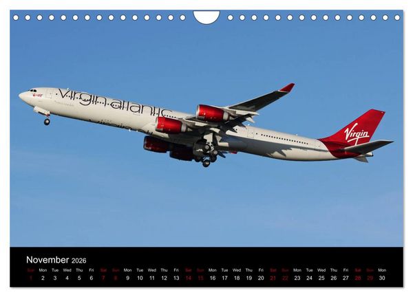 Produktbild: Widebody Jets (Wall Calendar 2026 DIN A4 landscape), CALVENDO 12 Month Wall Calendar