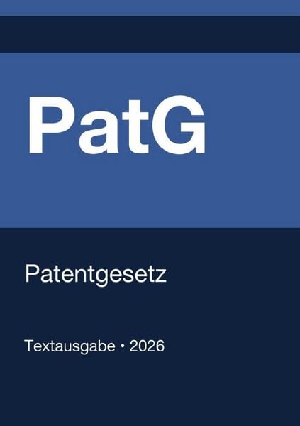 Produktbild: PatG - Patentgesetz (Deutschland) 2026