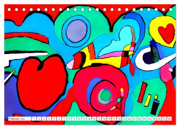 Produktbild: Expressionismus - Farbenspiel der Kunst (Tischkalender 2026 DIN A5 quer), CALVENDO Monatskalender