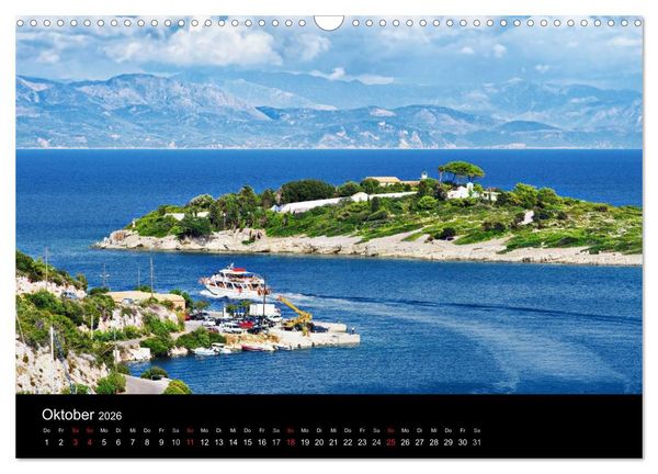 Produktbild: Von Korfu bis Antipaxos (Wandkalender 2026 DIN A3 quer), CALVENDO Monatskalender