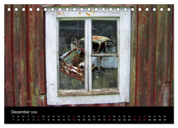 Produktbild: Schrottautos im Kyrk&ouml; Mosse (Tischkalender 2026 DIN A5 quer), CALVENDO Monatskalender