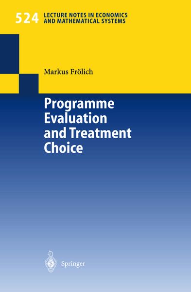 Produktbild: Programme Evaluation and Treatment Choice