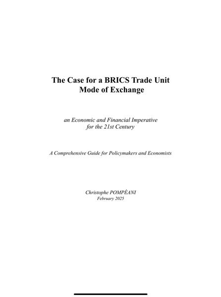 Produktbild: The Case for a BRICS Trade Unit Mode of Exchange