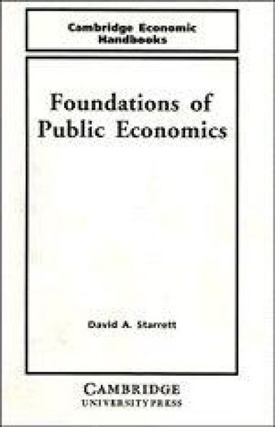 Produktbild: Foundations in Public Economics
