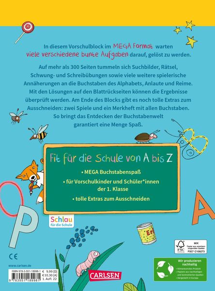 Produktbild: Schlau für die Schule: Mein MEGA dicker Buchstaben-Block
