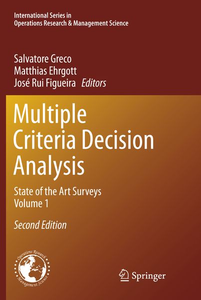 Produktbild: Multiple Criteria Decision Analysis