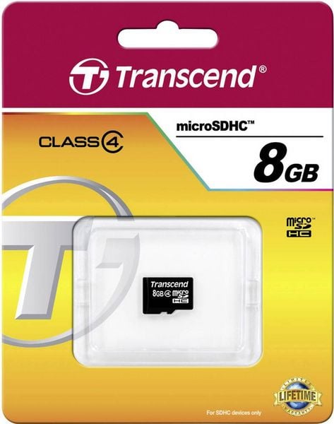 Produktbild: Transcend Standard microSDHC-Karte Industrial 8GB Class 4