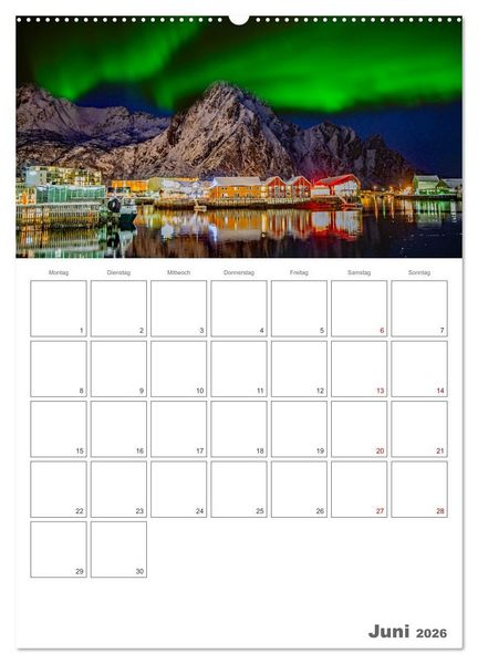Produktbild: Die K&uuml;ste Norwegens - Terminplaner (hochwertiger Premium Wandkalender 2026 DIN A2 hoch), Kunstdruck in Hochglanz