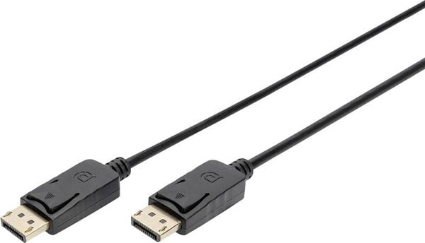 Digitus DisplayPort Anschlusskabel DisplayPort Stecker, DisplayPort Stecker 1.00 m Schwarz AK-340100-010-S DisplayPort-K