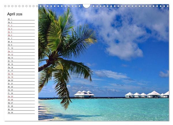 Produktbild: So sch&ouml;n sind die Malediven (Wandkalender 2026 DIN A3 quer), CALVENDO Monatskalender