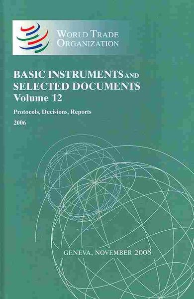 Produktbild: WTO Basic Instruments & Selected Documents (WTO BISD)