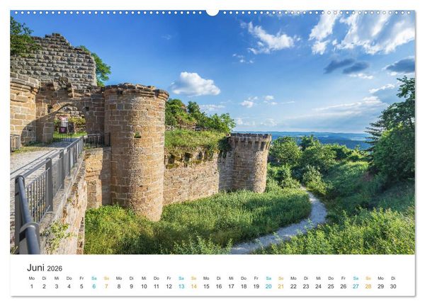 Produktbild: Ha&szlig;berge - Burgen und Burgruinen (hochwertiger Premium Wandkalender 2026 DIN A2 quer), Kunstdruck in Hochglanz