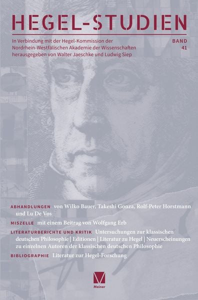 Hegel-Studien 41, Taschenbuch von , Felix Meiner, 9783787347841