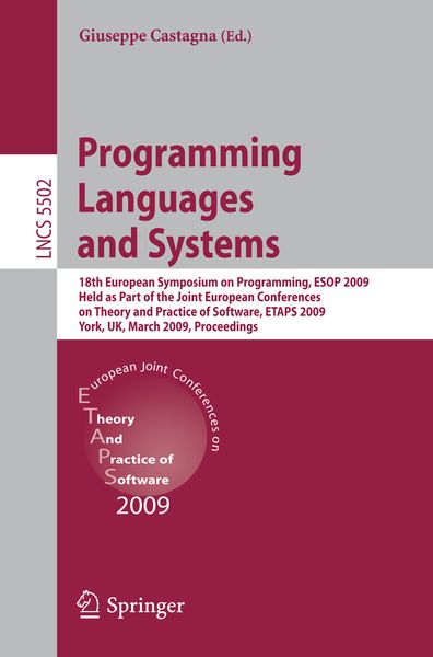 Produktbild: Programming Languages and Systems
