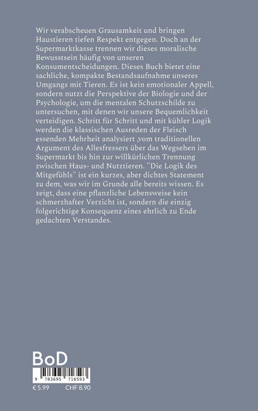 Produktbild: Die Logik des Mitgef&uuml;hls