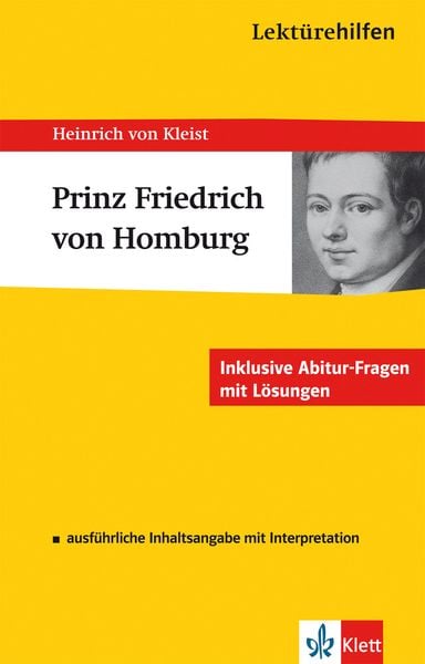 Produktbild: Kleist, H: Lekt&uuml;rehilfen Prinz Friedrich von Homburg