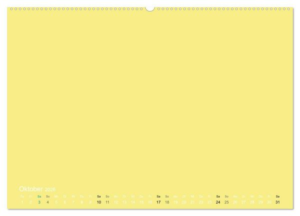 Produktbild: Bastelkalender - Gelb (Wandkalender 2026 DIN A2 quer), CALVENDO Monatskalender