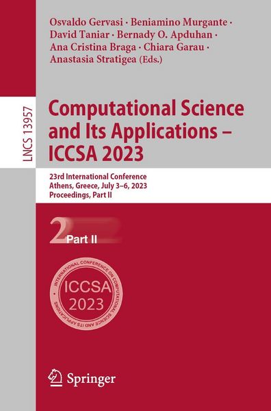 Produktbild: Computational Science and Its Applications - ICCSA 2023