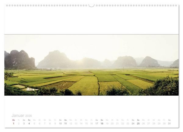 Produktbild: Vietnam Panorama (Wandkalender 2026 DIN A2 quer), CALVENDO Monatskalender