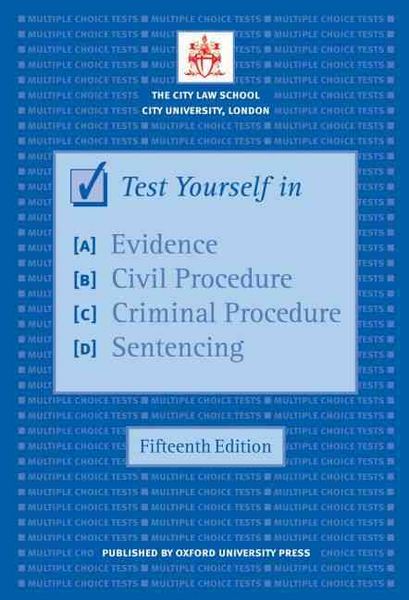 Produktbild: Test Yourself in Evidence, Civil Procedure, Criminal Procedure,