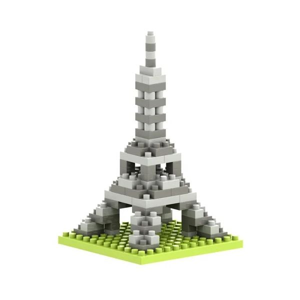 Produktbild: BRIXIES 200151 - Kleiner Eifelturm, 3D Konstruktionsbausatz aus Ministeinen, 90 Teile