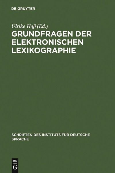 Produktbild: Grundfragen der elektronischen Lexikographie