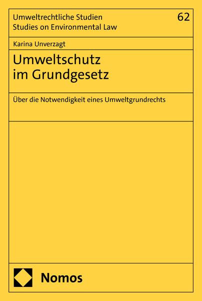 Produktbild: Umweltschutz im Grundgesetz