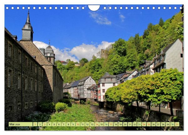 Produktbild: Die sch&ouml;nsten Orte der Eifel - Monschau (Wandkalender 2026 DIN A4 quer), CALVENDO Monatskalender