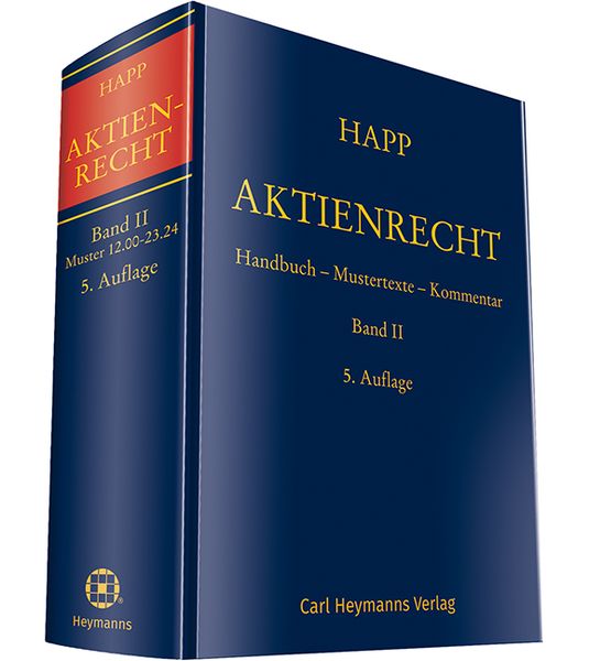 Aktienrecht Band II, Taschenbuch von , Heymanns, Carl, 9783452289964