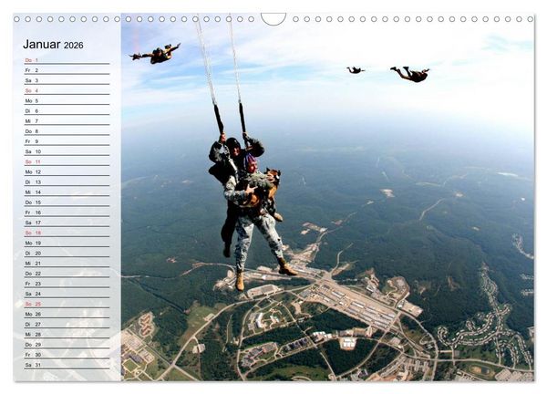 Produktbild: Fallschirmspringer. Absprung der U.S. Navy Seals (Wandkalender 2026 DIN A3 quer), CALVENDO Monatskalender