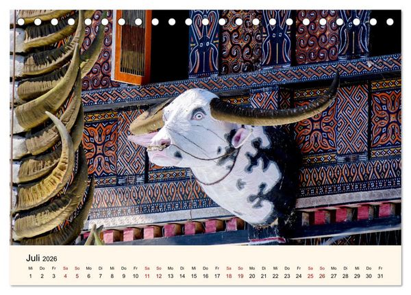 Produktbild: Sulawesi Im Reich der Torajas (Tischkalender 2026 DIN A5 quer), CALVENDO Monatskalender
