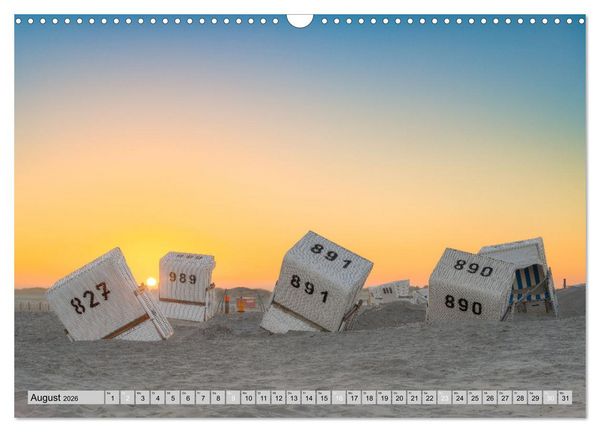Produktbild: Wundersch&ouml;ne Nordsee - Faszinierende K&uuml;stenlandschaften (Wandkalender 2026 DIN A3 quer), CALVENDO Monatskalender