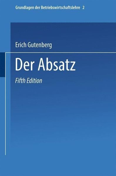 Produktbild: Der Absatz