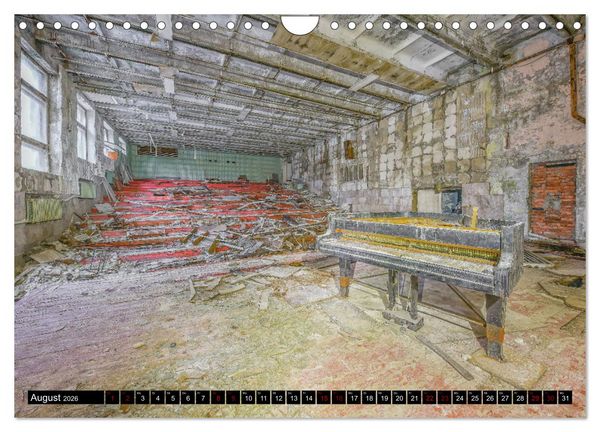 Produktbild: Tschernobyl - Prypjat - Die radioaktive Geisterstadt (Wandkalender 2026 DIN A4 quer), CALVENDO Monatskalender